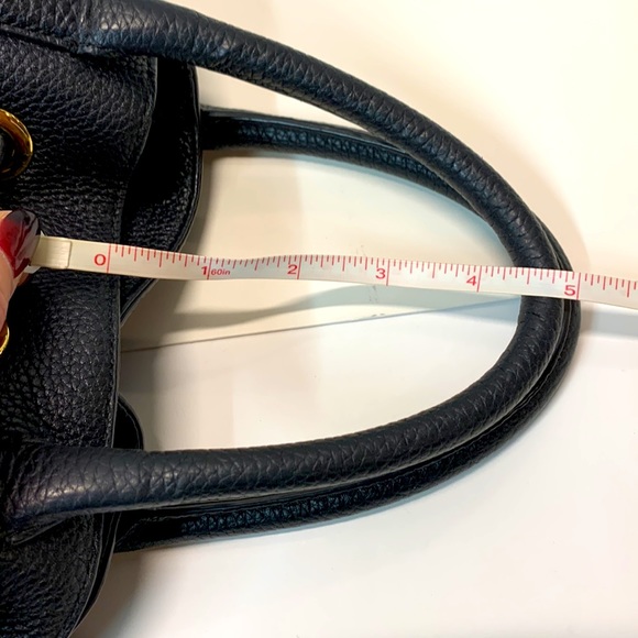 Michael Kors Black Leather Satchel with long strap - Picture 11 of 15